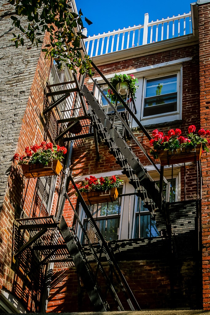 hübsche Feuertreppen