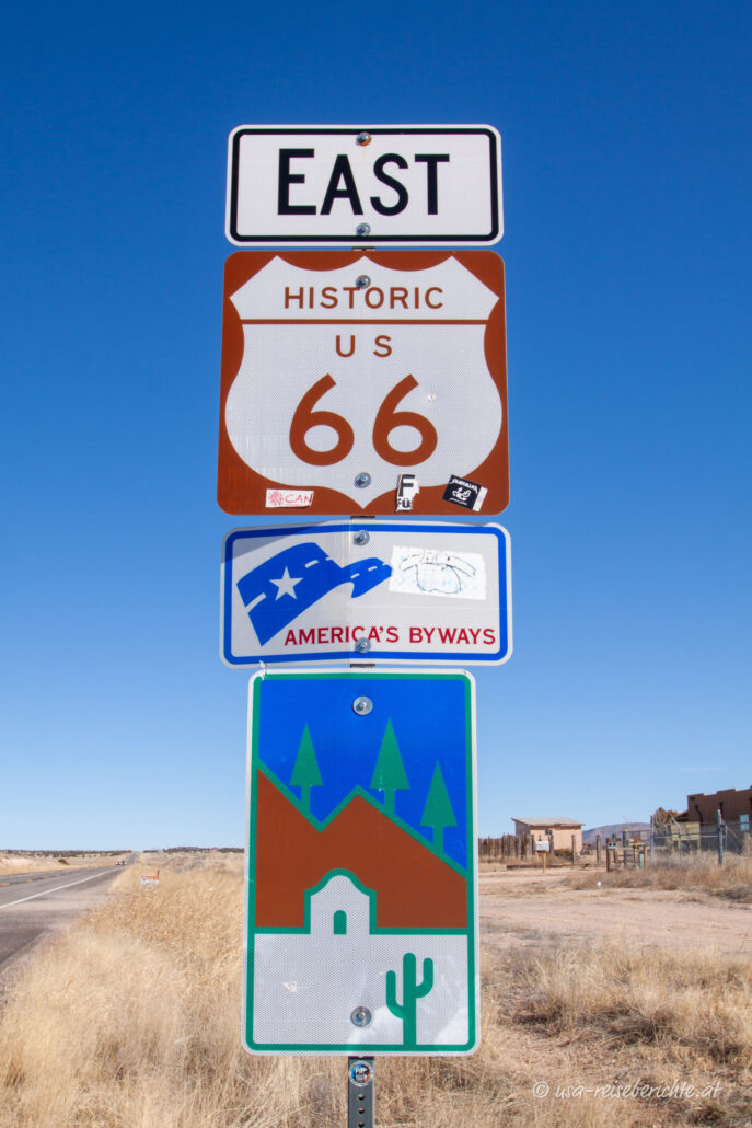 Route 66 Straßenschild