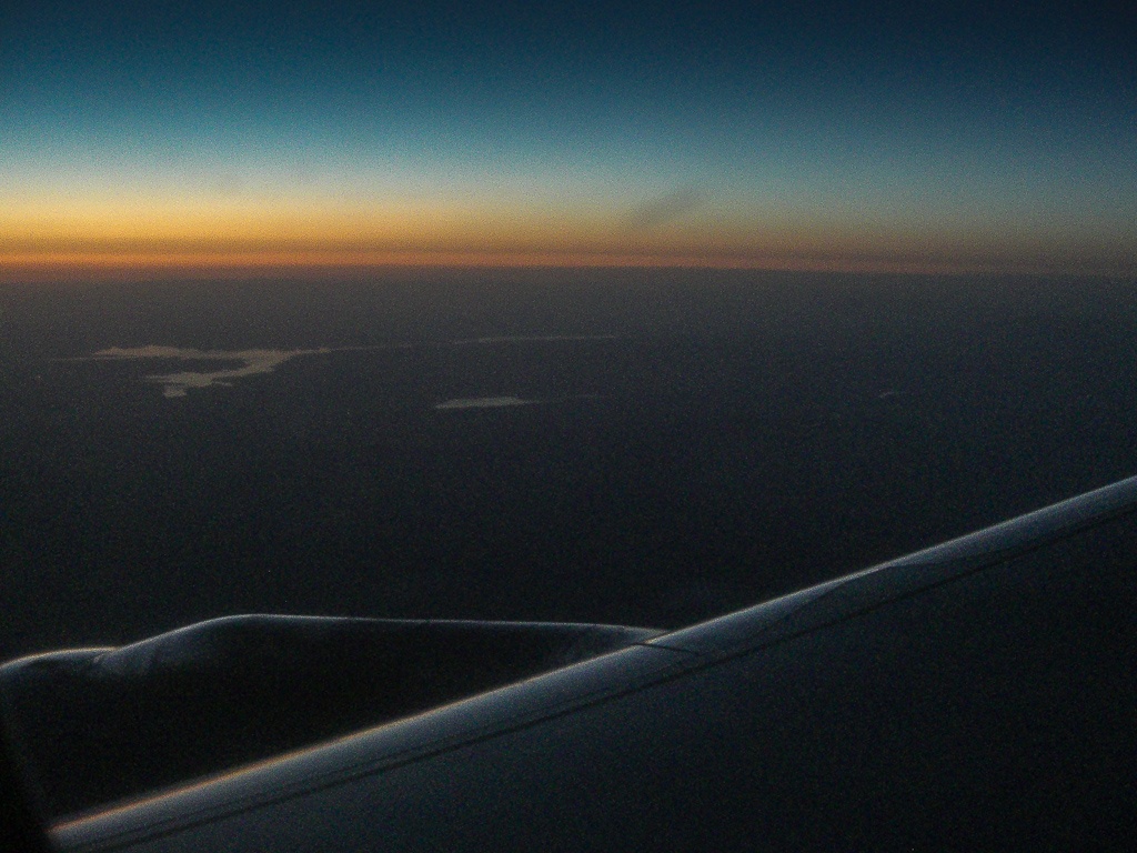 letzte Sonnenstrahlen über dem Lake Mead